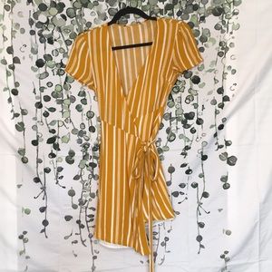 Striped Wrap Dress